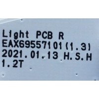 LEDS PARA ILUMINACION DE MONITOR LG / NUMERO DE PARTE EAX69557101 / EAX69557001 / PANEL LM270WR8(SS)(A1) / MODELO 27GP950-B.AUSOMPN